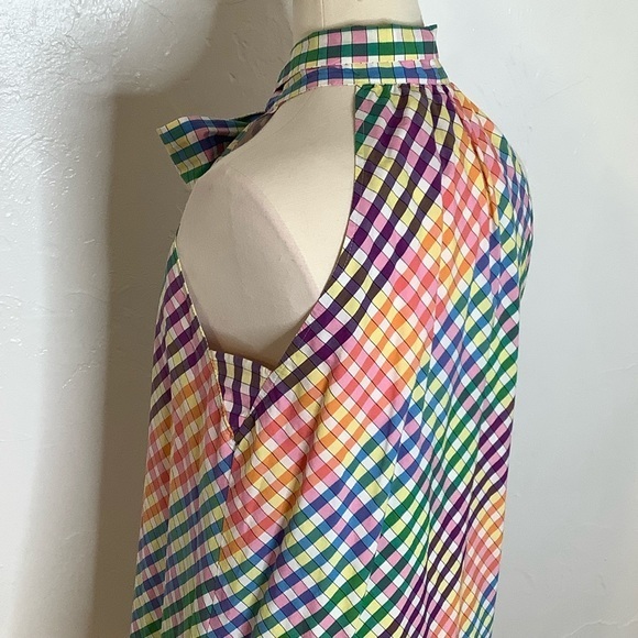 J crew halter sleeveless summer shift dress SZ 6 - Picture 3 of 16